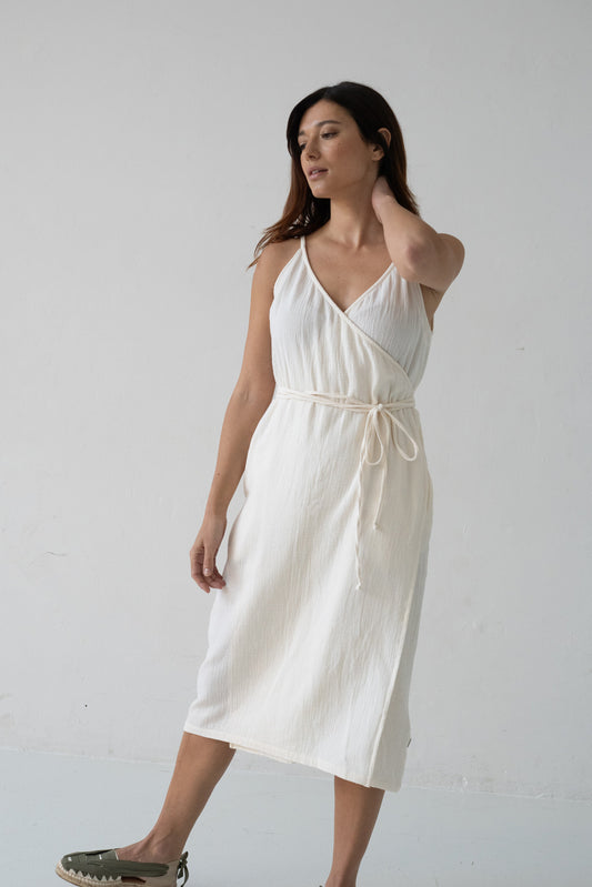 Brielle Beige Strap Dress