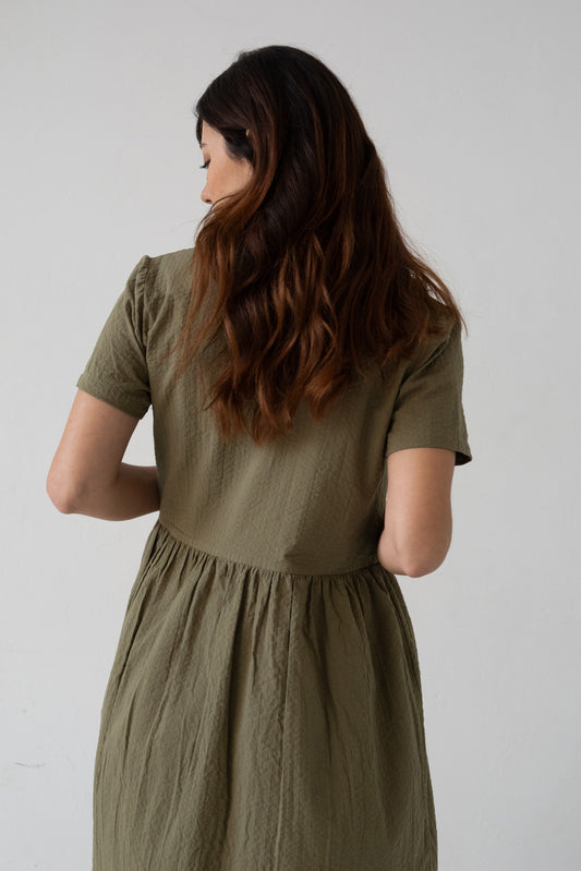 Benoit Green Wrap Dress