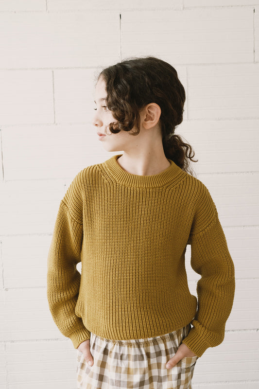 Golaf mustard knitted sweater