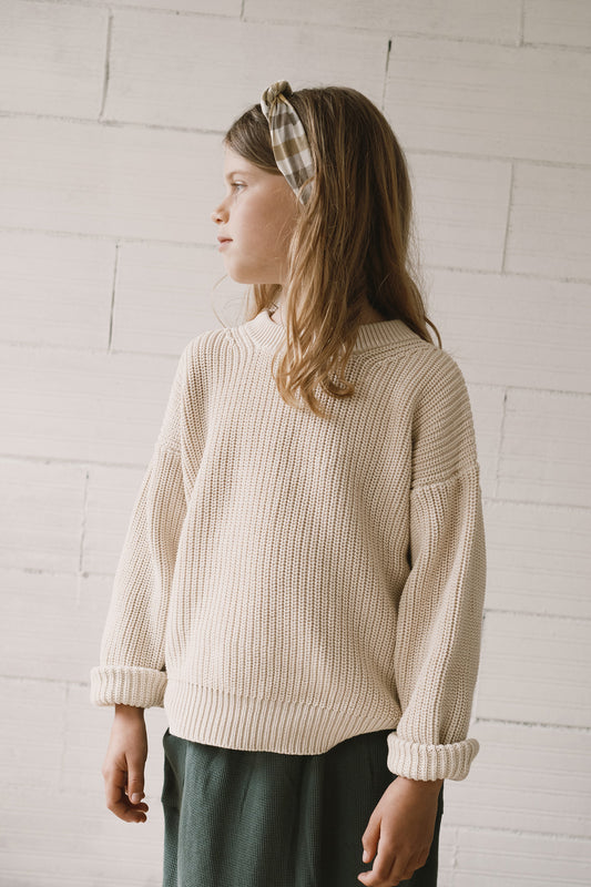 Golaf beige knitted sweater