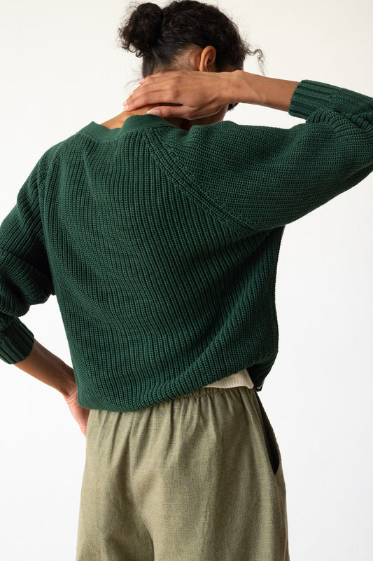 Short jacket forest green