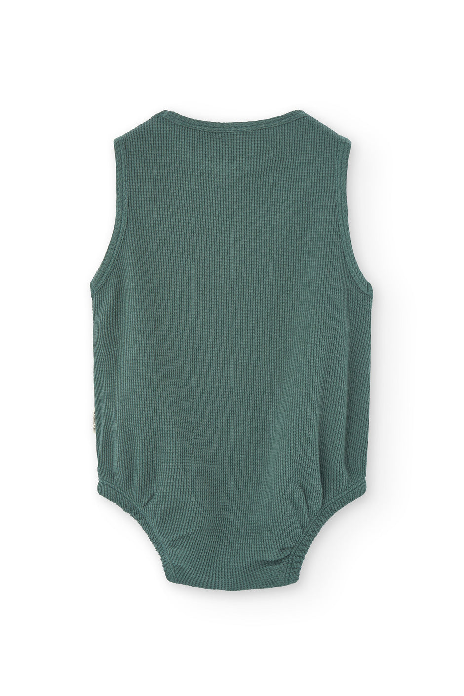 Old Tiralahilacha Haoa Waffle Organic Cotton Romper In Blue