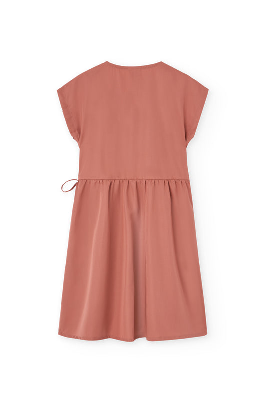 Robe portefeuille Hannia en Tencel rose