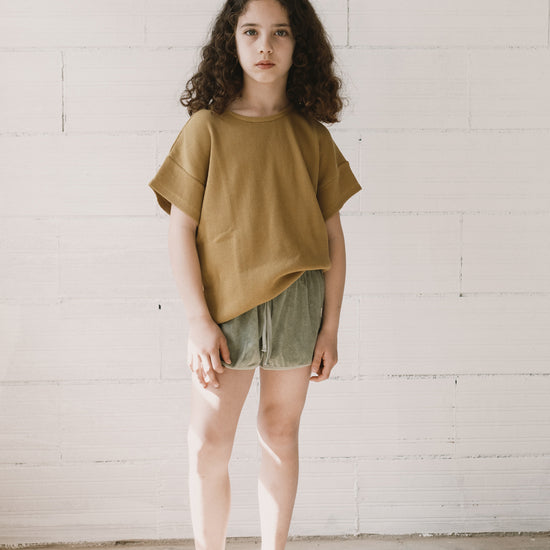 Haco waffle oversized T-shirt in mustard
