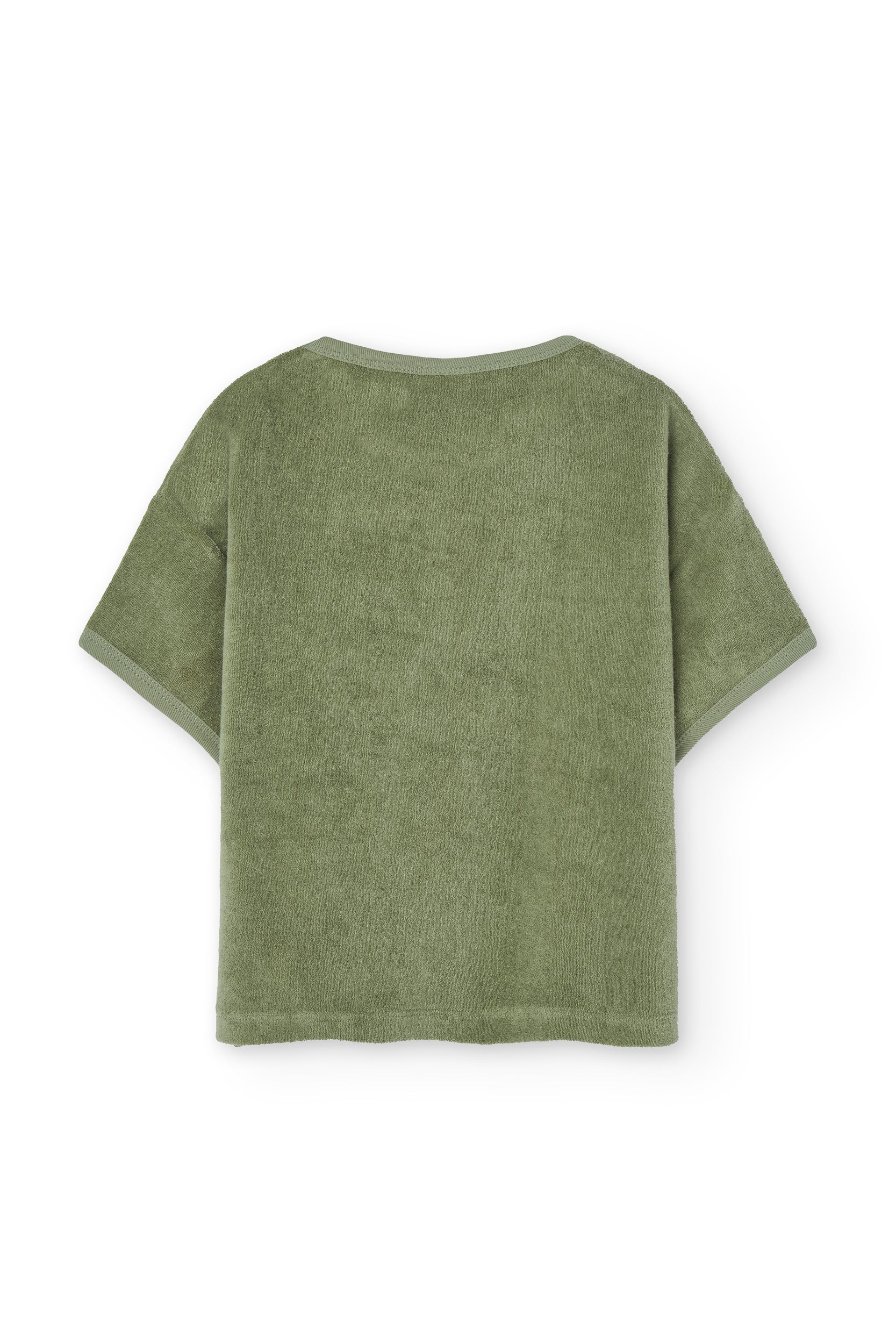 Harper oversized terry T-shirt in green | Fair Fashion by