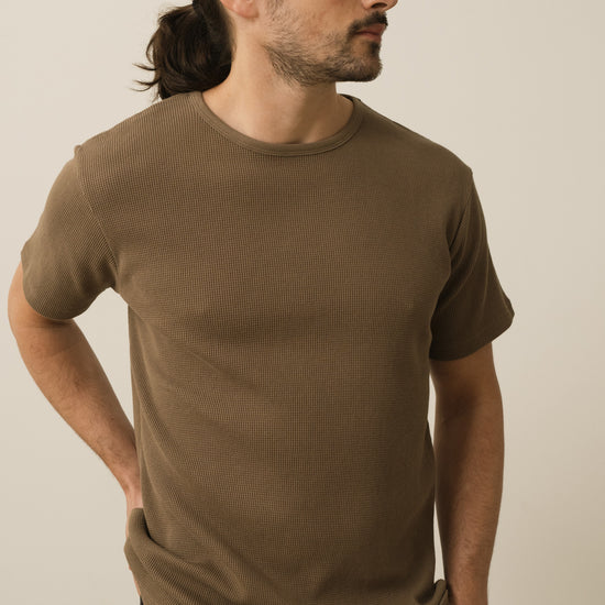 Harmony waffle Unisex T-Shirt in brown