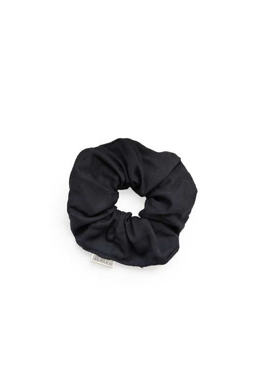 Black Tencel scrunchie