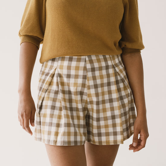 Hannia organic cotton shorts vichy