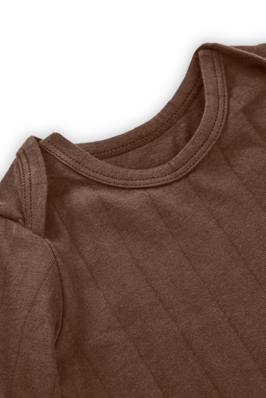 Body bebé algodón orgánico marrón