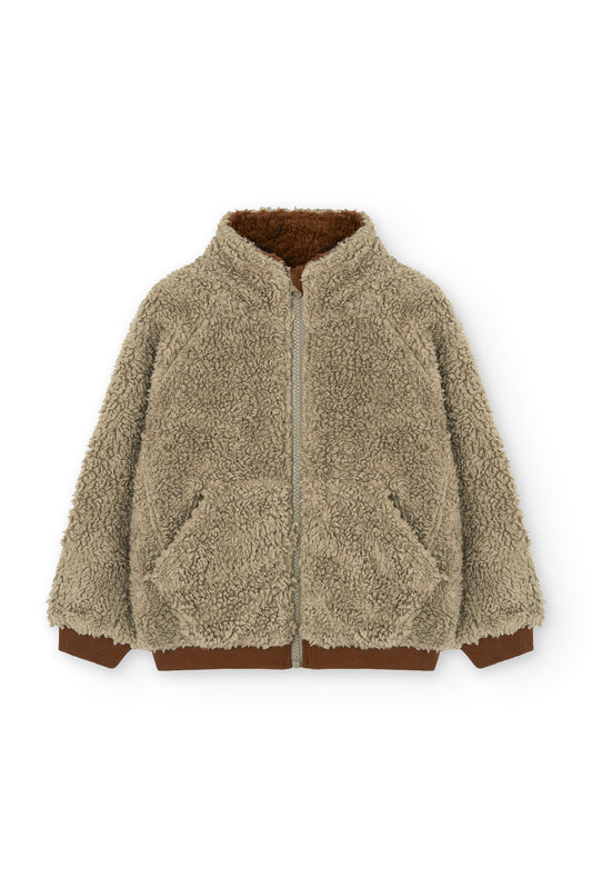 Chaqueta borreguito algodón orgánico green
