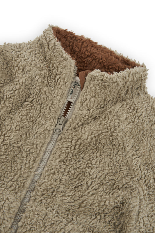 Chaqueta borreguito algodón orgánico green