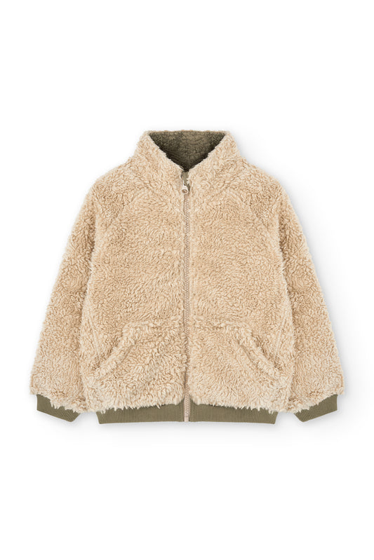 Chaqueta borreguito algodón orgánico crudo