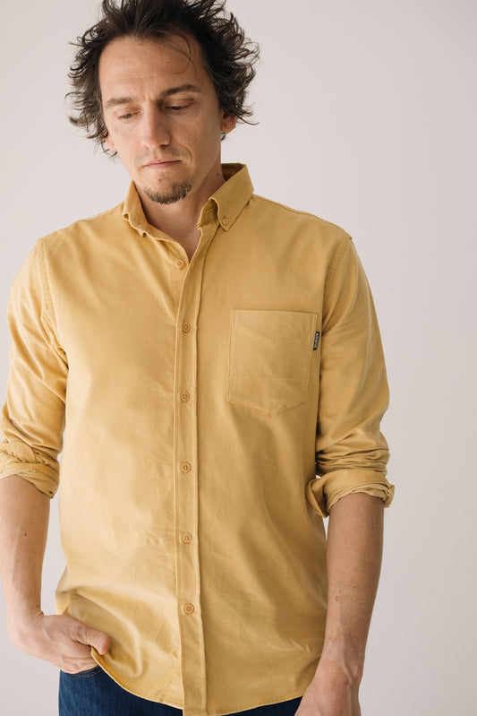 Camisa micropana unisex amarillo