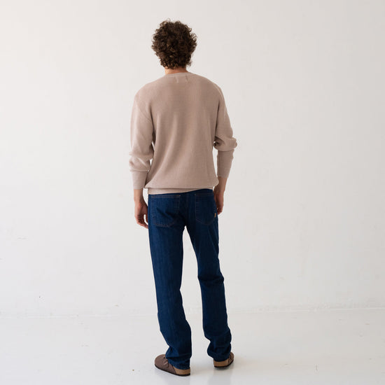 TIRALAHILACHA | White Magnolia Tam sweater in organic cotton