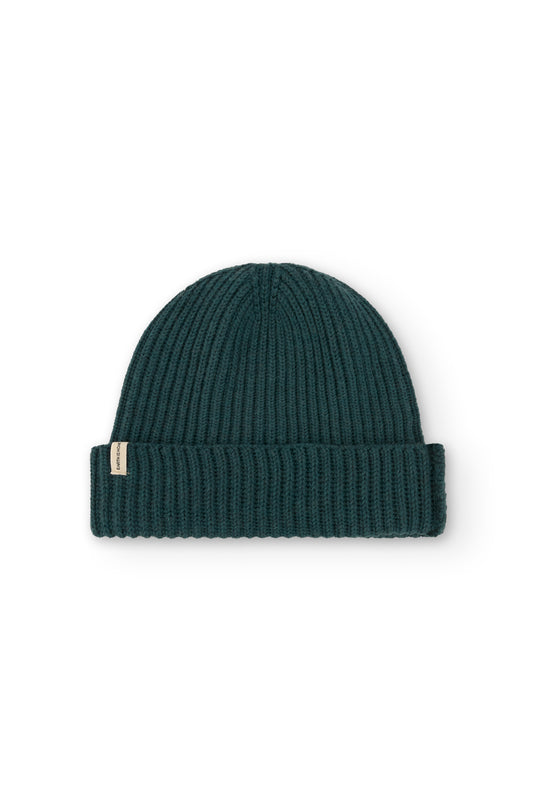 Gorro unisex Tao azul en lana merino