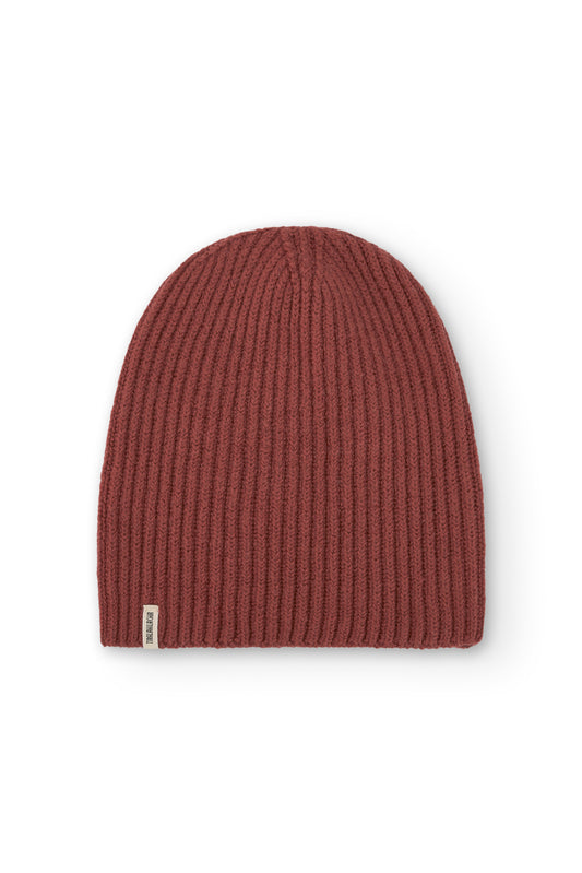 Gorro unisex Tao rojo en lana merino
