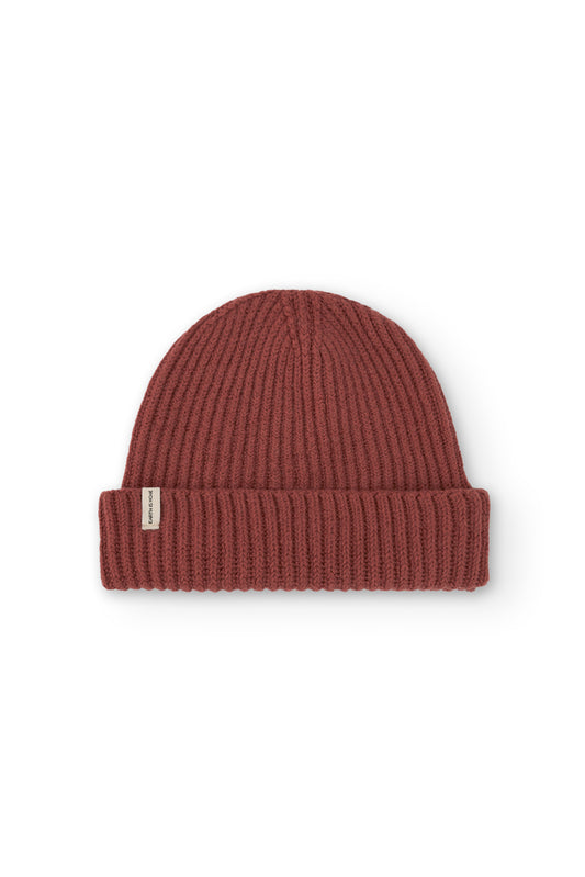 Tao chunky wool beanie in red