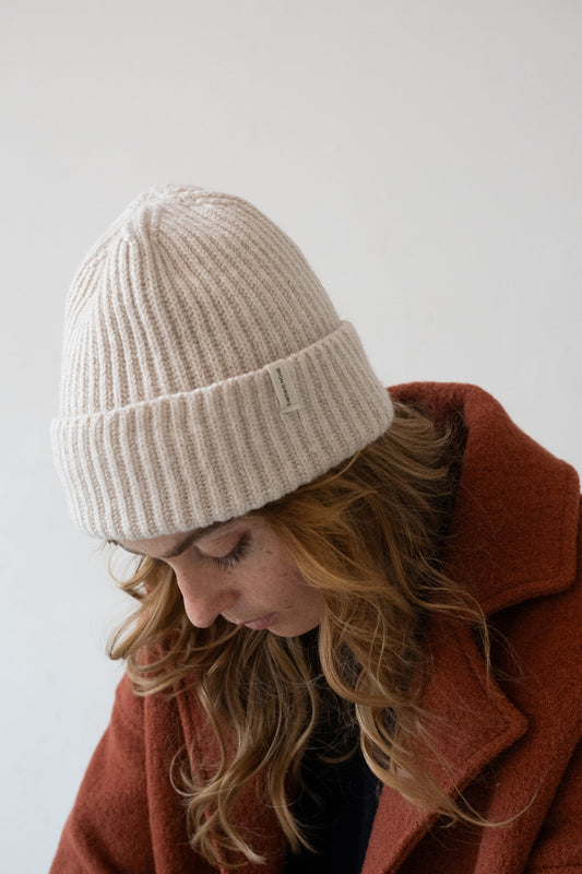 TIRALAHILACHA | Tao chunky wool beanie in white