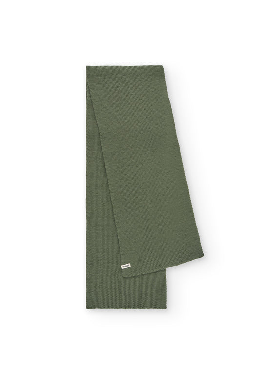 Tayo chunky wool scarf in green