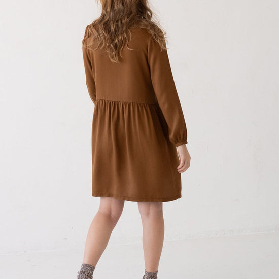 TIRALAHILACHA | Tracy Shirt Dress 100% Tencel in Terracotta