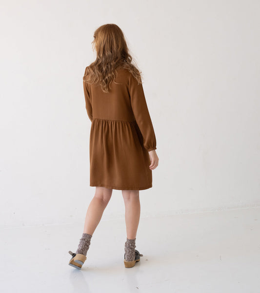 TIRALAHILACHA | Tracy Shirt Dress 100% Tencel in Terracotta