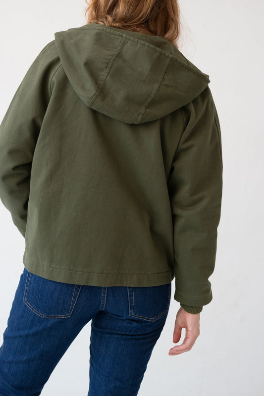 TIRALAHILACHA | Turina Jacket Organic Cotton in Olive Green