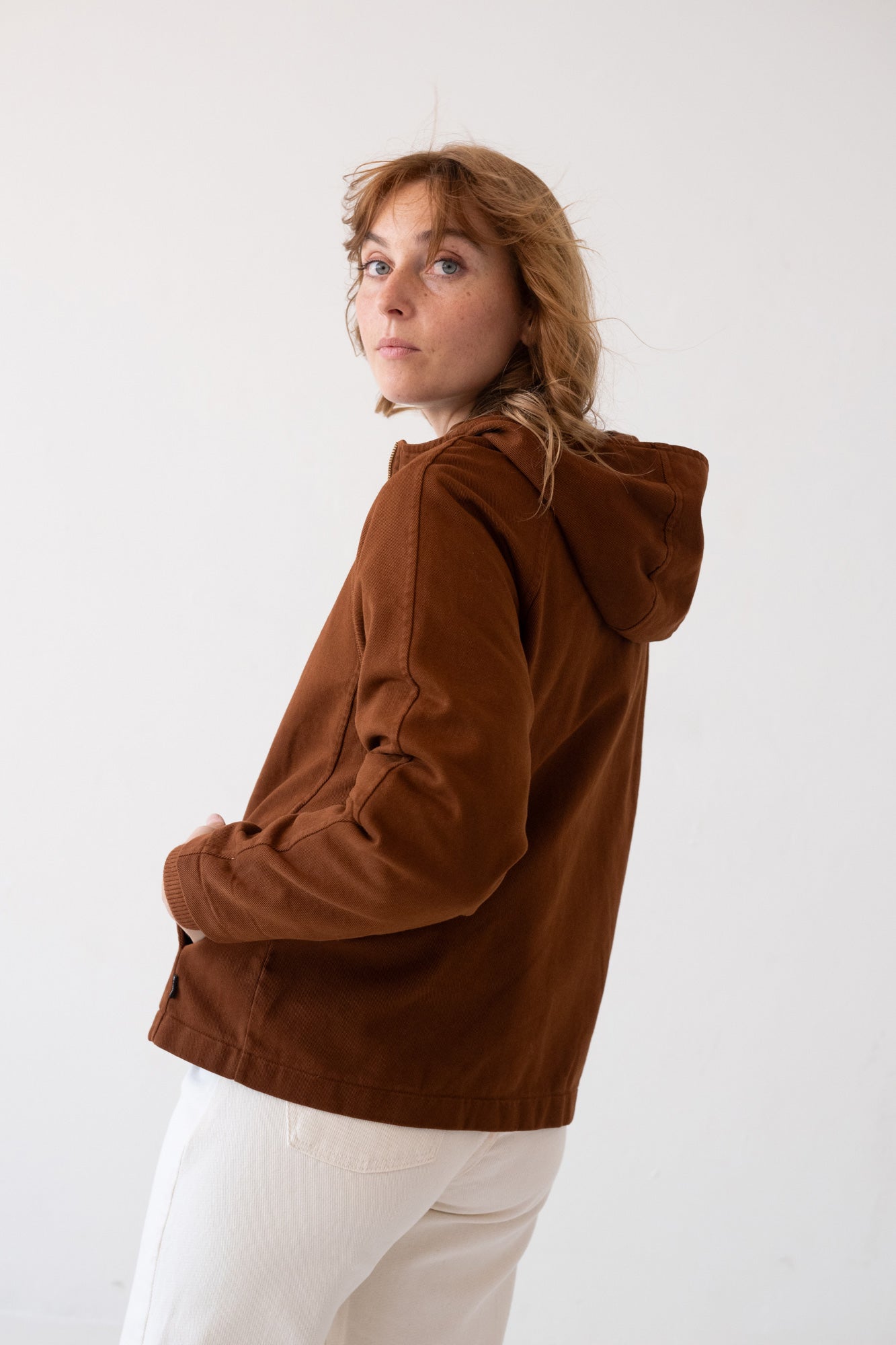 TIRALAHILACHA | Turina Jacket Organic Cotton in Terracotta