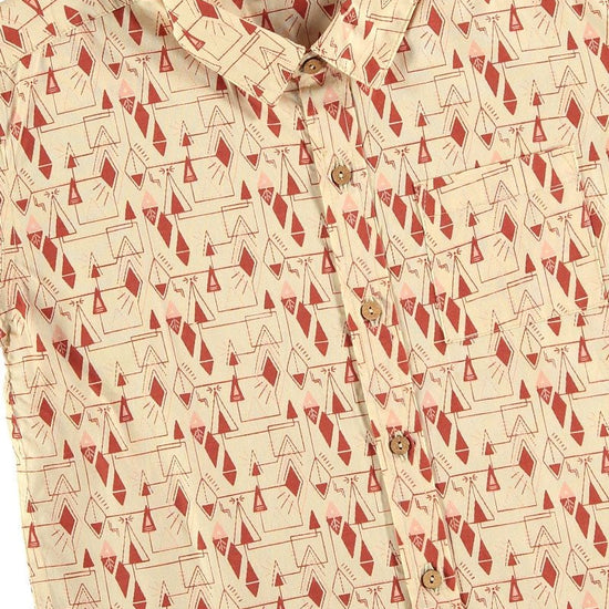 Camisa popelín estampado geométrico - TIRALAHILACHA