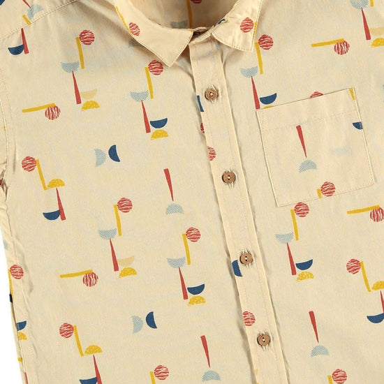 Camisa popelín estampado abstracto - TIRALAHILACHA