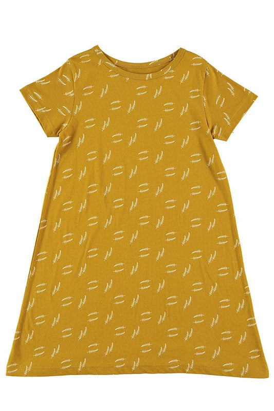 Evasé dress in mustard - TIRALAHILACHA