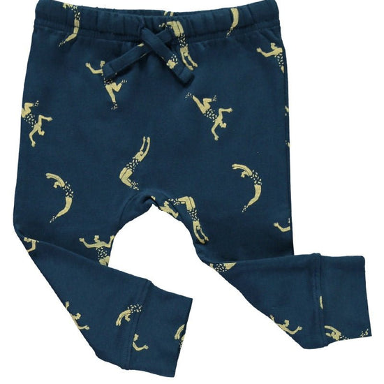 Pantalón bebé azul marino estampado acróbatas - TIRALAHILACHA