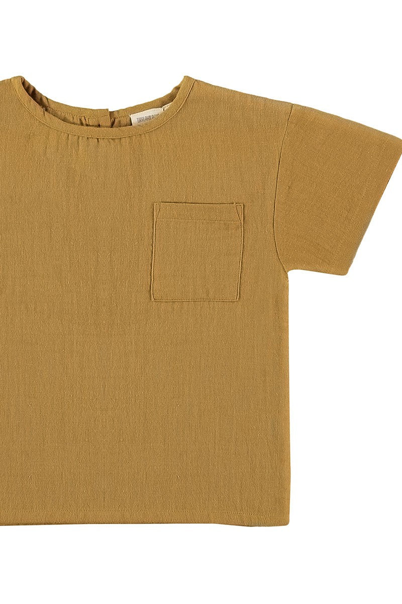 Edan T-shirt Mustard - TIRALAHILACHA