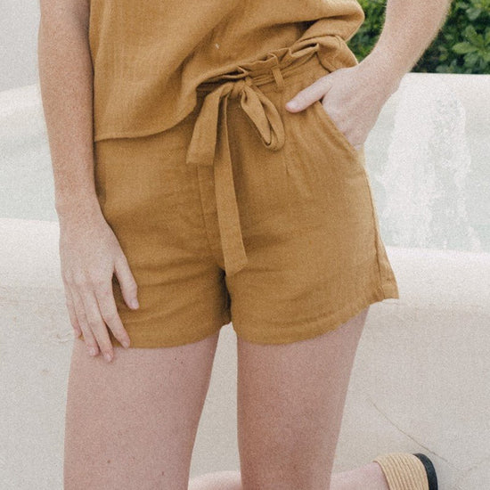 Ela pants in mustard - TIRALAHILACHA
