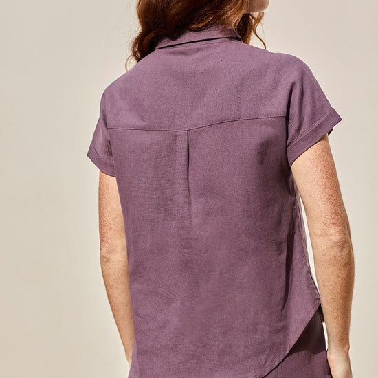 Camisa Fiorella Púrpura - TIRALAHILACHA