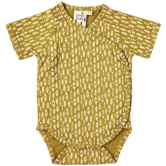 Ethnic Baby Kimono in Mustard 100% organic cotton - TIRALAHILACHA