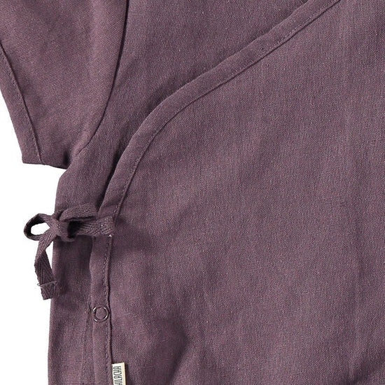 Body Kimono Purple in Linen and Organic Cotton - TIRALAHILACHA