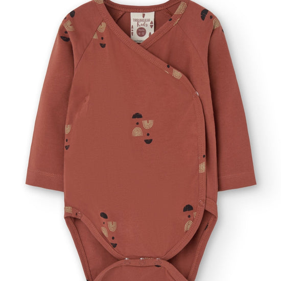 Griselle long sleeves baby bodysuit twilight Mars red - TIRALAHILACHA