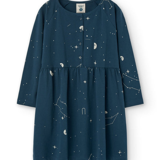 Galilea Dress blue constellations - TIRALAHILACHA
