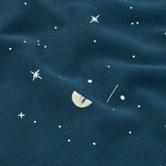Gaby sweatshirt ranglan sleeves blue constellations - TIRALAHILACHA