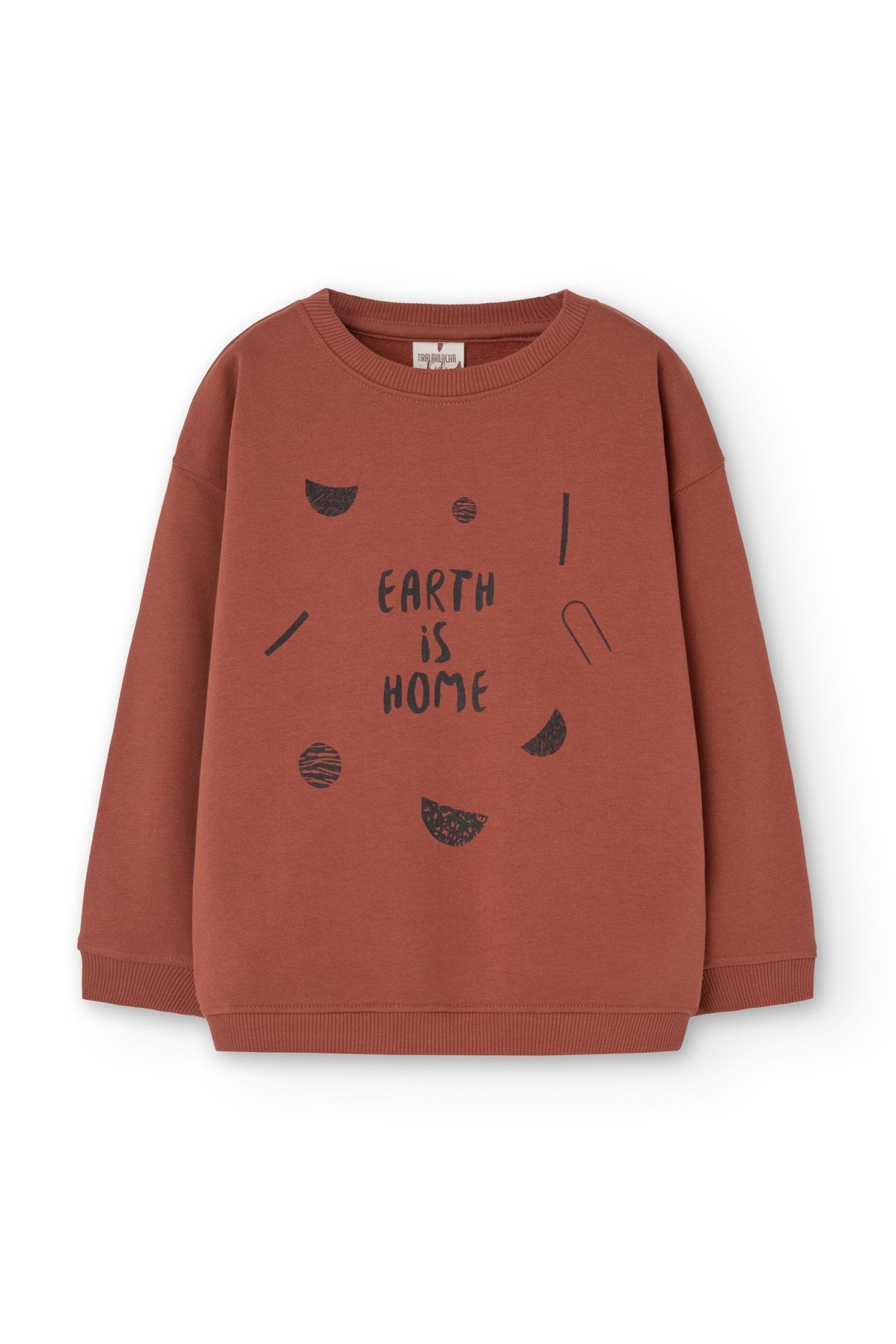 Gaby sweatshirt ranglan sleeves Mars red - TIRALAHILACHA