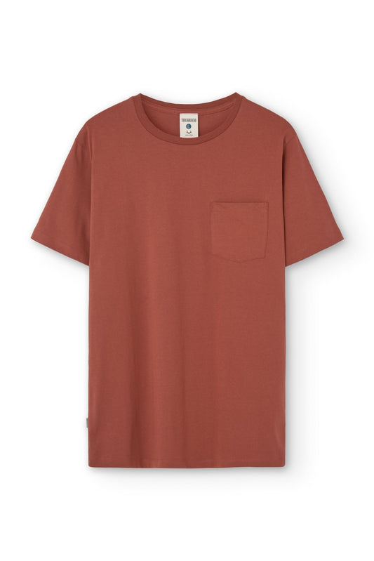 Camiseta unisex George bolsillos rojo marte