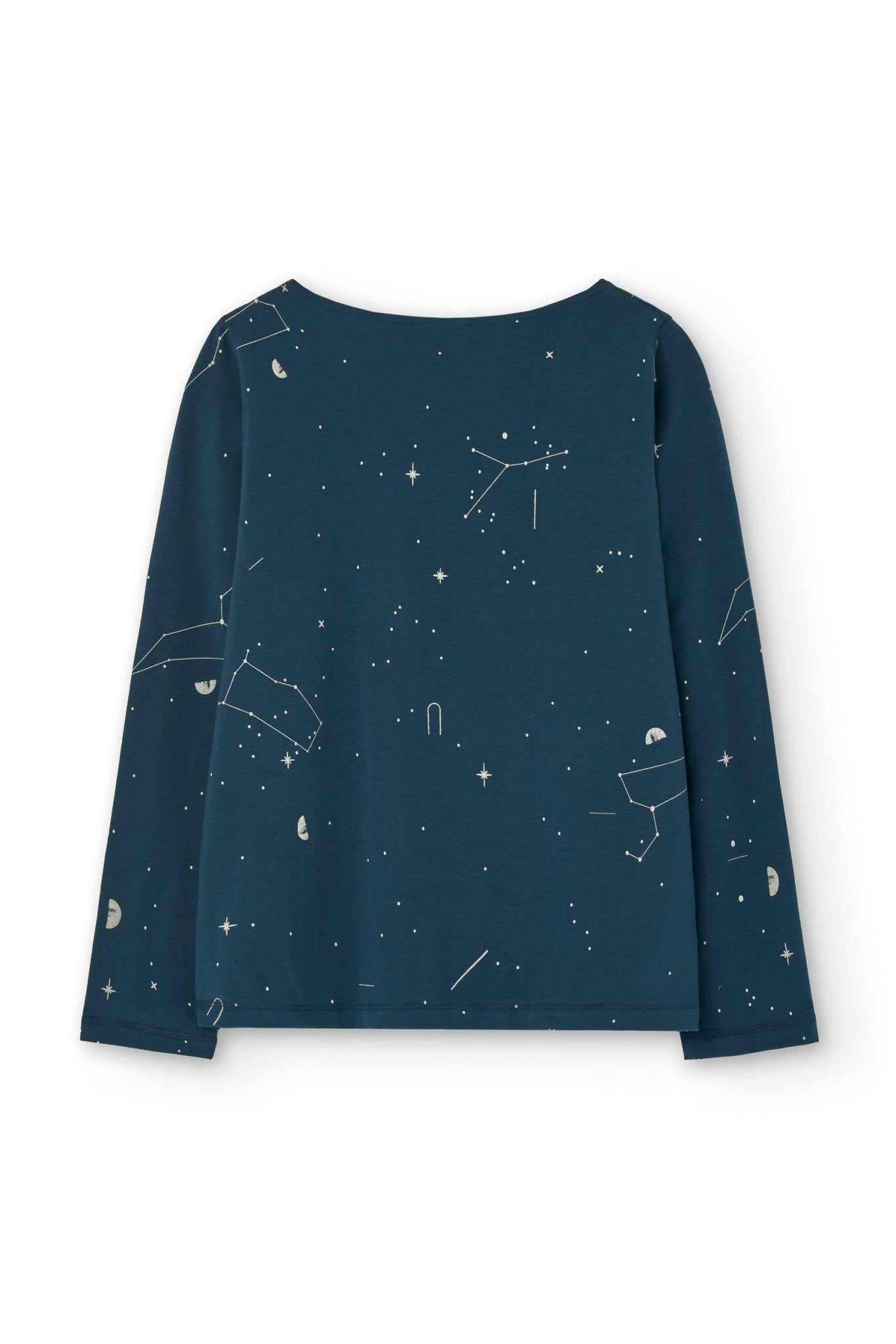 Gaia basic T-shirt blue constellations - TIRALAHILACHA