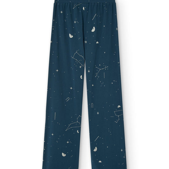 Gloria trousers blue constellations - TIRALAHILACHA