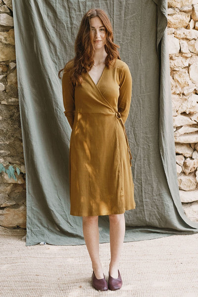 Silk clearance crossover dress