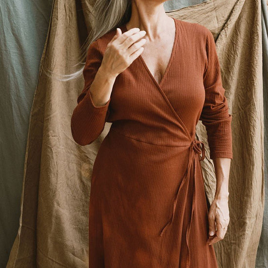 Janette Crossover Dress Garnet Agate - TIRALAHILACHA