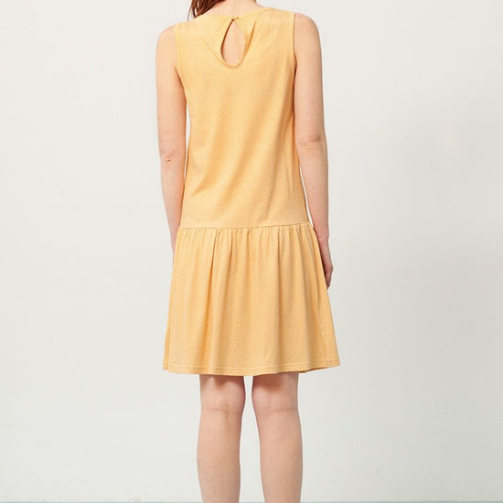 Penelope Charleston dress in yellow and japanese print - TIRALAHILACHA